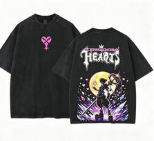 Kingdom Hearts Sora Anime Gerbėjo skalbta marškinėliai Visų metų drabužiai aukštos kokybės asmenybė Drabužiai Dideli dydžiai Unisex Naujas modelis Pora marškinėliai L
