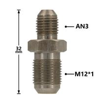 Universalus AN3 į M10x1 / AN3 į M12x1.0 vidinis sriegis nerūdijančio plieno stabdžių žarnos, sankabos linijos, alyvos žarnos jungties adapteris Automobilio priedai An3 to M12x1.0
