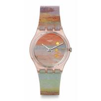 Scarlet Sunset Gent SO28Z700 Watch [Swatch] Turner's rožinė