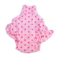 New Pet Dog Panties Strap Sanitary Adjustable Dog Dot Pet Underwear Shorts Diaper Anti-Harassment Pet's Menstrual Period Diapers S rožinė