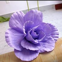 NEW Silk PE Foam Rose 30cm Artificial Flowers Simulation Rose Flowers Giant Background Fake Flowers Rose Branch Wedding Backdrop