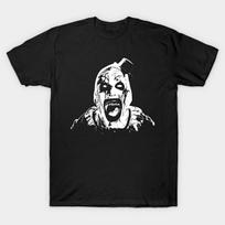 Men Black Print T-shirt Terrifier 3 Art The Clown No-Cut Transfer Paper Print Cotton Tshirt - Men's Summer Cotton Graphic Tee S įvairiaspalvis
