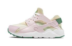 Nike Huarache Run SE Wallace Vintage Low top Kids' Running Shoes Pink Green Children Aged 3 7 Years Old DQ0518-600 28