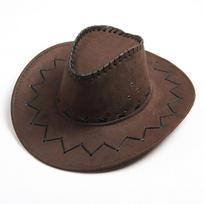 Fashion Simple Adult Kids Cowboy Hat Western Child Cowgirl Hats Halloween Birthday Costumes Accessories Holiday Decorations Adult (58cm) tamsios kavos spalvos