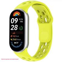Breathable Silicone Strap for Xiaomi Mi Band 10 Sports Smart Bracelet Replacement Band Accessories Watch Strap for Mi Band10 9 8 Mi Band 10 9 8 šviesiai žalios spalvos
