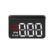 M3 automobilio HUD ekranas - Skaitmeninis OBD2 prietaisas, rodantis greitį, temperatūrą ir įtampą realiuoju laiku - 86x37x16mm Juodas - Lengvas montavimas
