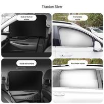 Car Window Sunshade Curtains with Strong Magnetic Hold - Heat Insulation, Sun Protection, Privacy for Children Driver's Window (Single Piece)