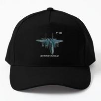 F 15 Strike Eagle Us Fighter Aircraft  Baseball Cap Hat Printed Summer Outdoor Sun Mens Sport Snapback Boys Solid Color Black