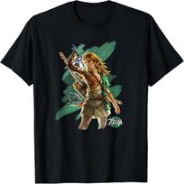 The Legend of Zelda Tears Of The Kingdom Link Hero Poster T-Shirt S juoda