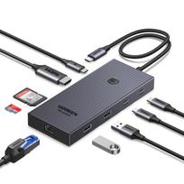 UGREEN Revodok Pro 9 in 1 USB C Hub 10Gbps 4K HDMI Gigabit LAN PD100W SD TF Card Reader MacBook iPad Laptop Adapter