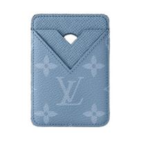 Louis Vuitton Monogram Canvas And Taiga Leather Card Holder Men accessories Blue M14119 Box(Basic Set+Box)