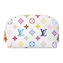 Louis Vuitton x Takashi Murakami Cosmetic Pouch PM Multicolor/White Monogram Canvas Women Pouches M13744 Basic Set (Bag+Dust Bag)