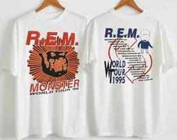 R.E.M. Monster Pasaulinės Ekskursijos 1995 100% Medvilnės Marškinėliai Vyriški Marškinėliai Viršus, Rem Monster Ekskursijos 95 100% Medvilnės Marškinėliai Vyriški Marškinėliai Viršus XL