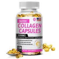 Taoters kolageno ir gliutationo kapsulės 120 kapsulių odos balinimui, nuo senėjimo ir dėmių šviesinimui 120 capsules