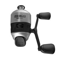 Zebco 33 Micro Spincast meškerė, dydis 10 arba gaudymui su sukimu, patvari su 4 svarų Zebco Cajun ritės ritinėliu, ritinėlis, dešinės/kairės rankos keičiamas, įmontuotas signalizatorius,