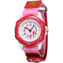 CREPHA Kids Animal Lightweight for Girls Ages Nylon Pink Watch, Design, Analog, Waterproof, (13.5g), 3-12, Strap, rožinė