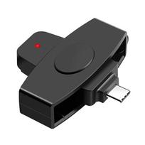 Type-C Smart Card Reader Portable EMV Card External Reader Bank Tax Declaration Accessories Support for Windows for  OS