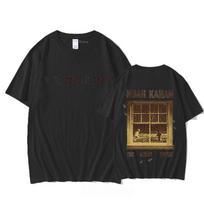Noah Kahan T-Shirt 100% Cotton Short Sleeve Round Neck Tees Women Men Casual Fashion Tees Graphic Printing Tops Summer XS juoda