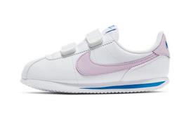 Nike Cortez Basic Sl Hook and loop Lightweight Low top Kids' Running Shoes White Pink Children Aged 3 7 Years Old 904767-108 31