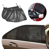 Šoninio lango skėčiai nuo saulės Automobilių langų dangtis nuo uodų Vėjui atsparios izoliacinės užuolaidos One Size juoda