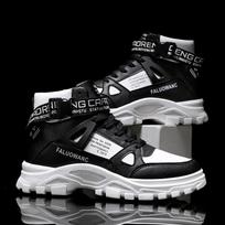 Size 36-44 Mens Shoes Running Tenis Masculino Shoes for Men Trend Men's Ankle Boots Male Tennis High Top Men's Platform Sneakers 41 juoda