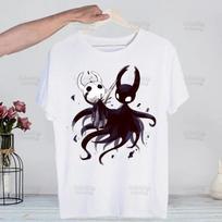 Hollow Knight Game Shirt Funny Vintage Crew Neck Men's Hollow Knight Anime T-Shirt Women Top Tee Streetwear S