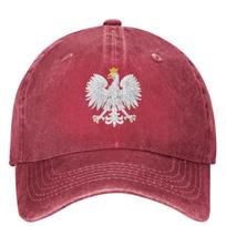 Lenkijos erelis Laisvalaikio beisbolo kepuraitė Polska Lenkija Trucker kepuraitė Tenisas Skate Snapback kepuraitė Moteriška Vyriška Gatvės stiliaus beisbolo kepuraitės One Size pink