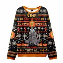 Žiedų Valdovas Gandalfas Kalėdinis Negražus Kalėdinis Megztinis Unisex Marškinėliai XXXXL