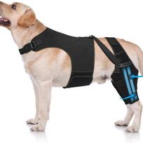 Dog Knee Brace for Torn ACL Hind Leg, Puppy Leg Brace Helps Reduce Pain from Torn CCL, Luxating Patella, Ligament, Hip Dysplasia XS juoda
