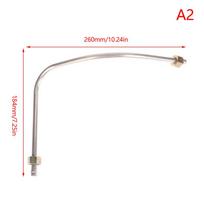Air Compressor Tube Exhaust Tube Copper Tone G3/8  Thread Standard Pneumatic Parts Pipe Oil Pump Spare Replacement Air Pipe