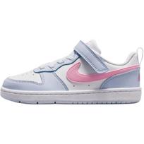 Nike Court Borough Low top Skateboard Shoes White Gray Kids' IQ2726-101 28