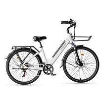 E-BYCCO V1 Elektrinis dviratis 36V 15,6Ah Baterija, 250W Variklis, 25 km/h, 28×1,5 colio Padangos, Atitinkantis reglamentus Miesto E-dviratis balta