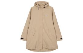 Nike moteriškas parkas su gobtuvu ir austu logotipu, rudas DM6246-200 M