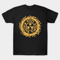 Men Black Print T-shirt Ned’S Atomic Dustbin Vintage No-Cut Transfer Paper Print Cotton Tshirt 3XL juoda