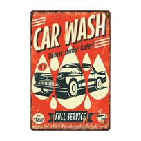 GARAŽAS VISAS PASLAUGOS Senoviniai metaliniai ženklai Automobilis Garažas Retro Plakatas Baras Sienų Dekoras Plokštė Tapyba 20x30 CM 20x30cm