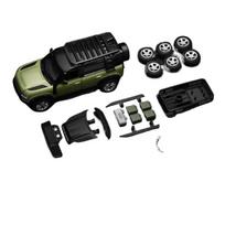 1/43 Land Rover Defender Žaislinio Automobilio Surinkimo Modelio Rinkinys Metalo Lydinio Miniatiūra Laisvai Sukami Ratai Kolekcija Dovana Berniukams Vaikams žalia
