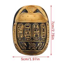 Ancient Egyptian Amulet Scarab Animal Figurine Unique Ornamental Mini Scarab Beetle Souvenir Figurine Desktop Decor for Gifts