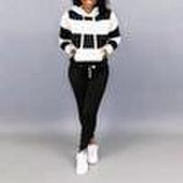 Winter Tracksuit Women 2 Piece Set Print Hoodies+Pants Sportwear Women's Sports Suit Hooded Sweatshirt Set F… More 4XL