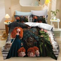 Merida Bedding Set 1 Quilt Cover One Piece Bedding Set Comforte Luxus  Exquisite Birthday Gift 100% Polyester Home Decor 135x200cm white