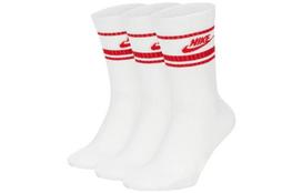 Nike Crew Socks Unisex 3 Pack Red White CQ0301-102 L