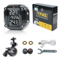 TPMS Motociklo Padangų Slėgio Jutikliai Motorinis TMPS Padangų Slėgio Stebėjimo Sistema 2 Ratų Padangų Išorinis Jutiklis Motociklui
