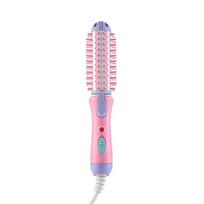 Straightening Electric Hair Straightener Comb Heating Temperature Smoothing Hair Straightener Brush Friendly Fast Heated rožinė