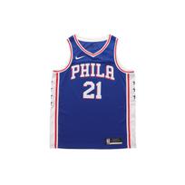 Nike NBA Swingman marškinėliai, Joel Embiid 21, Philadelphia 76ers vyriški sportiniai marškinėliai Mėlyni CW3678-495 S