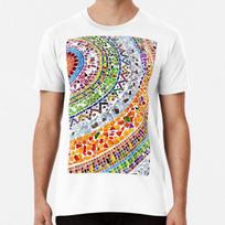 Gaudi Barselona mozaika S iki 5XL Pagaminta AU/JAV Marškinėliai 4XL
