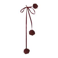 Boho Choker Kaklo grandinėlė Rožės Gėlės Apykaklės grandinėlė Per didelė Trys Gėlės Virvės grandinėlės Kaklo grandinėlė Papuošalai Moterims Merginoms 1