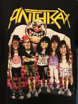 Vintažiniai 1990-ųjų Anthrax Juodi Marškinėliai Unisex Visų Dydžių A286 Unisex Marškinėliai M
