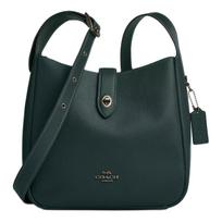 Coach Hadley 24 Logotipo Dizaino Odinė Pečių Rankinė Vidutinė Moteriška Pečių Rankinė Tamsiai Mėlynai Žalia CW002-QBCEH Basic Set (Bag+Dust Bag)