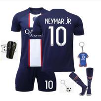 Vaikams Paryžiaus Futbolo Marškinėliai Neymar Futbolo Marškinėliai Jaunimui Kvėpuojantis Treniruočių Marškinėlis Mėlynas 130-140 cm 130-140 CM