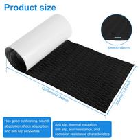 1200x300x5mm EVA putplasčio valties grindų danga, lakštas, lipni valties grindų kilimėlis, neslystantis valties denio kilimėlis motorlaiviui juoda
