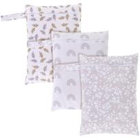 3Pcs Wet Bags Zipper Waterproof Washable Travel Bags Large Capacity Wet Dry Storage Bag for Swimsuits Baby Diapers Beach Pool 3Pcs